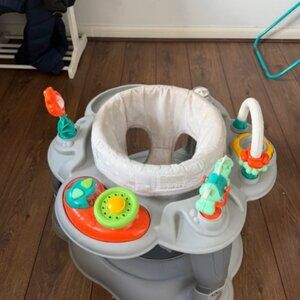 Puggle 3-in-1 360° Bounce, Twist & Play Baby Entertainer - Scattered Stars Grey